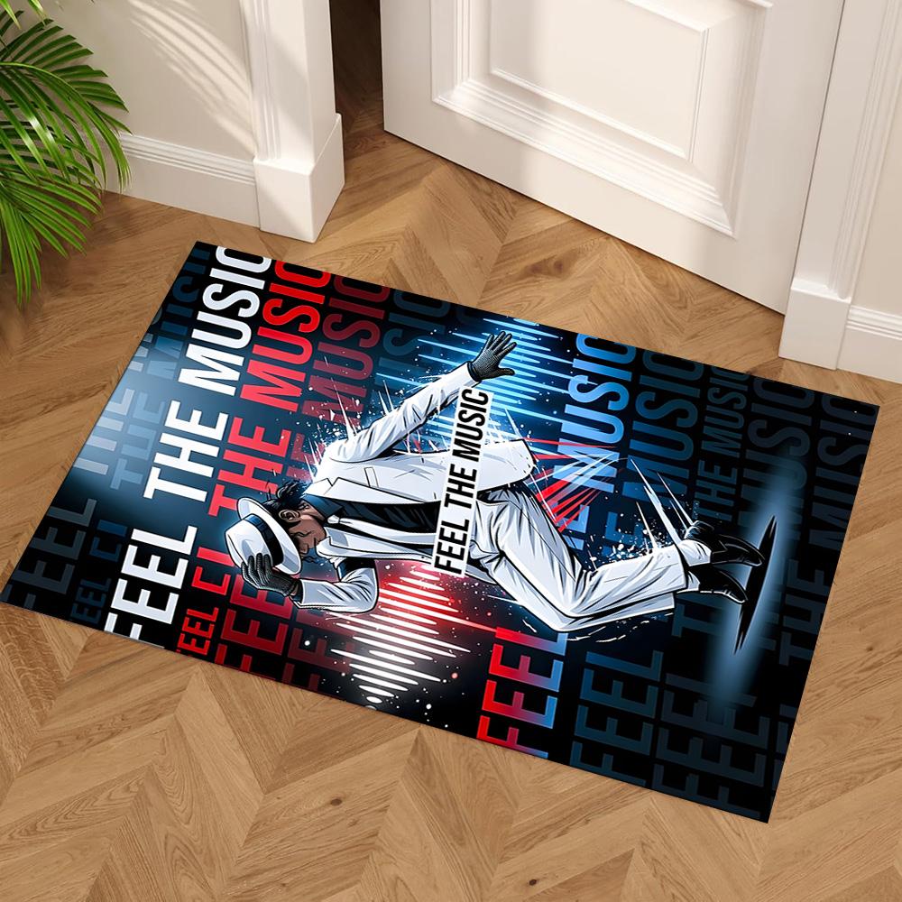 Michael Jackson Legend Carpet Suitable for Dormitory Outdoor Dining Room Study Room Anti-slip Rug Decorate Offices Wedding Party Gift