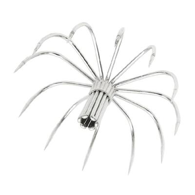 10Pcs Squid Hook Stainsless Steels Barbed Umbrellas Hook Sea Fishings Fishes Hook