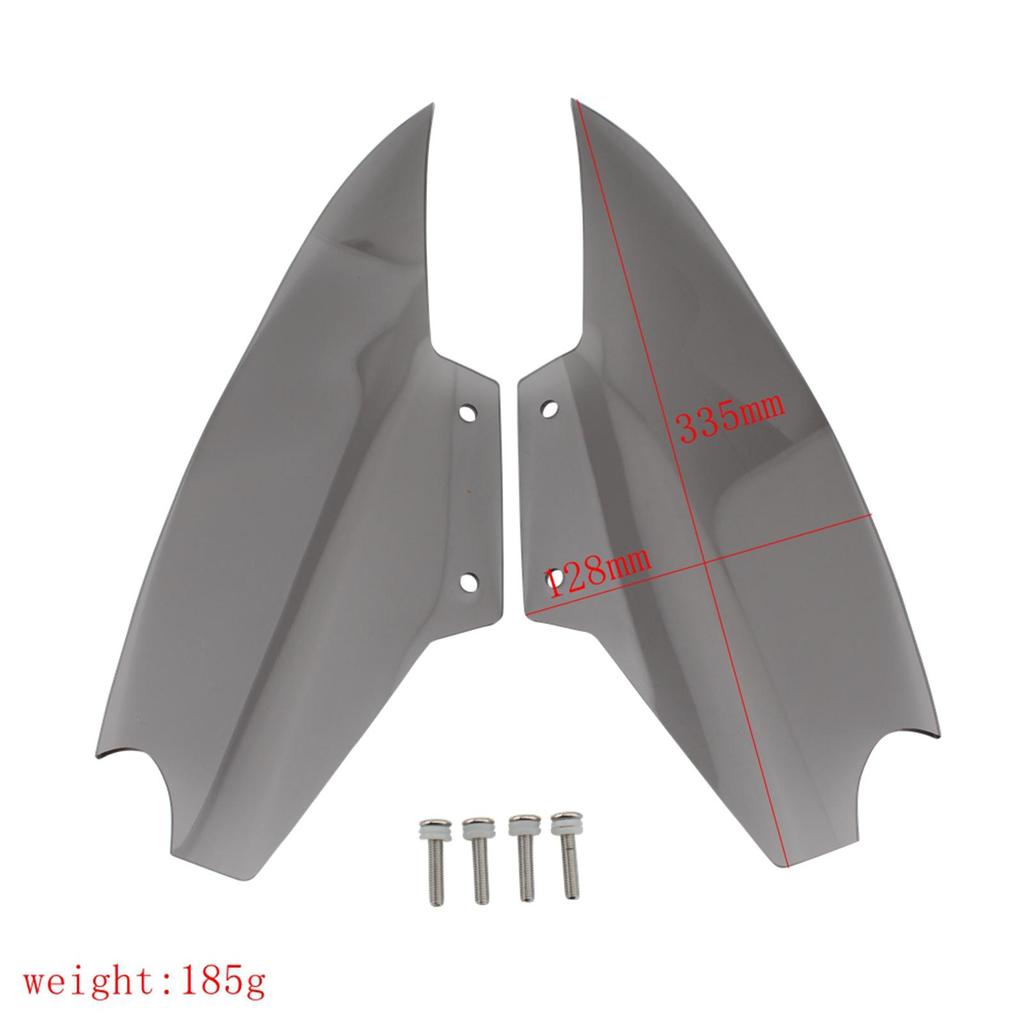 1 Pair Motorcycle Upper Fairing Air Deflectors Wind Side Shield Cover