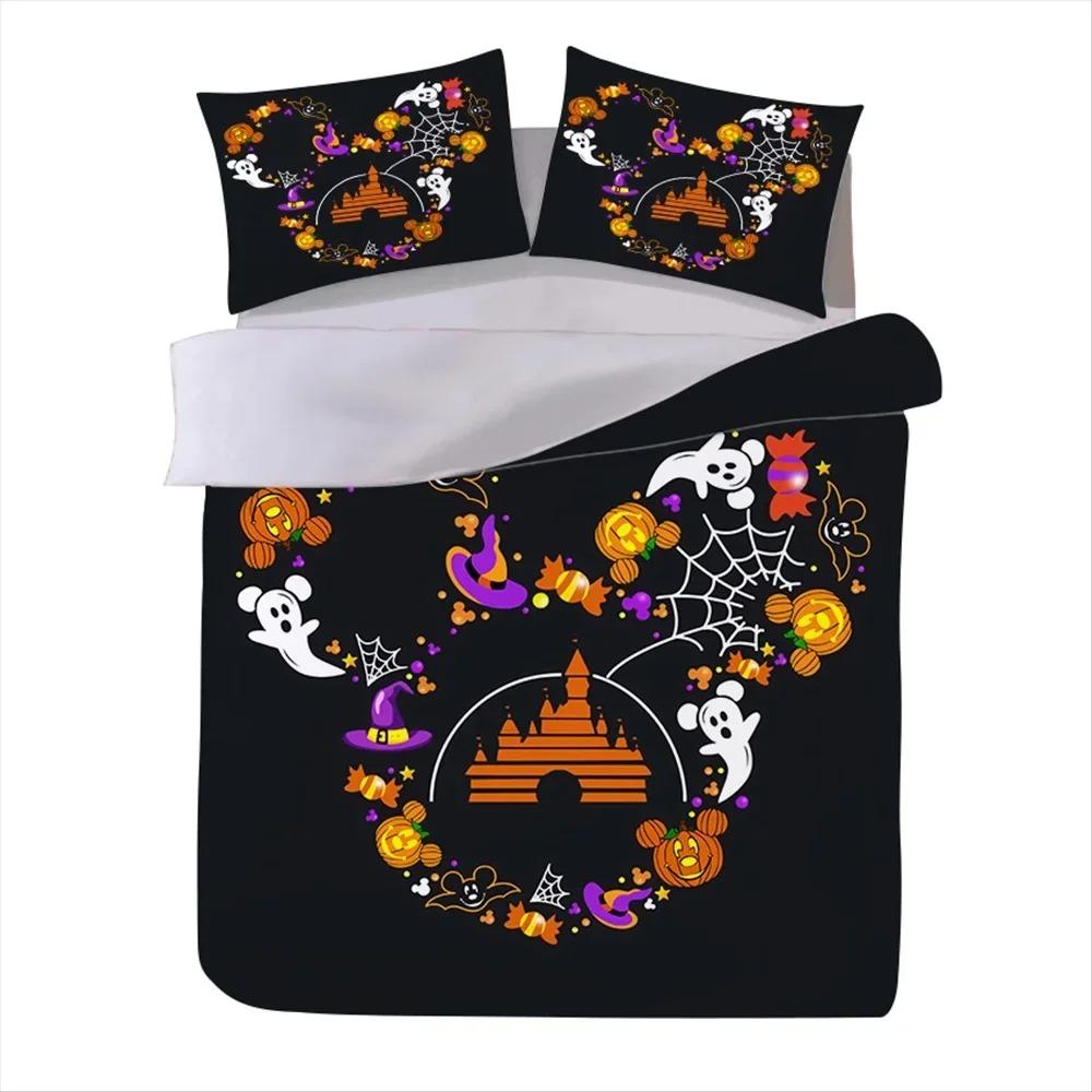 Mickey Mouse Bedding Set Mickey Minnie Duvet Cover Cute Printed Cartoon Quilt Duvet Cover Set for Children Adult Boys Gir