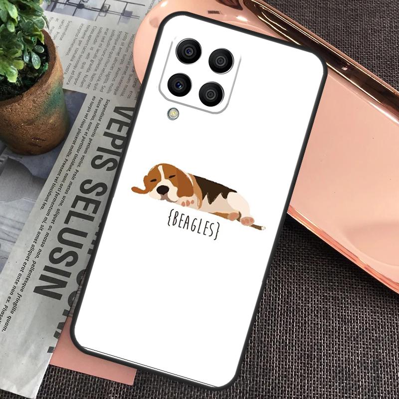 Beagle Puppy Dog Case For Samsung Galaxy M15 M55 M13 M23 M33 M53 M31 M51 M14 M34 M54 M20 M30s M12 M32 M52