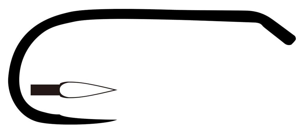 TIEMCO Fly Hook Q100 Size 21010003016 TMC100SP-BL, 16,