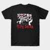 Men Black Print T-shirt Pepe Silvia No-Cut Transfer Paper Print Cotton Tshirt