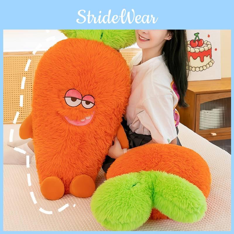 Carrot Toys Plush Cartoon Expression Food Fill Doll Christmas Garnish Gifts
