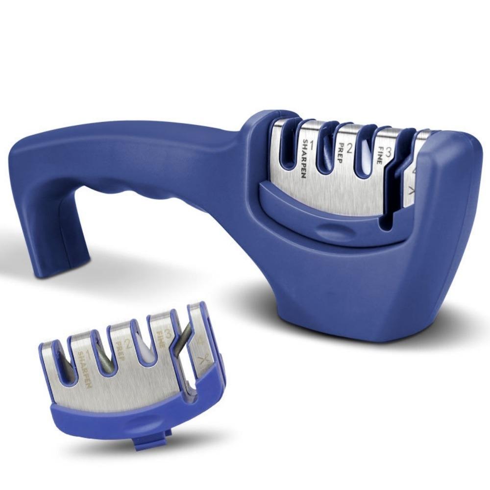 

Точилка для ножей Professional 4 Stages Whetstone Kitchen Chef Knives Grinder Scissors Sharpening Stone Heavy Duty Diamond Blades M