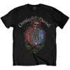 Men's Grateful Dead Floral Stealie T-shirt Small Black