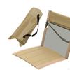 Floor Chair with Back Support Camp Bleacher Cushion Seat Pad Storage Bag Foldable Beach
