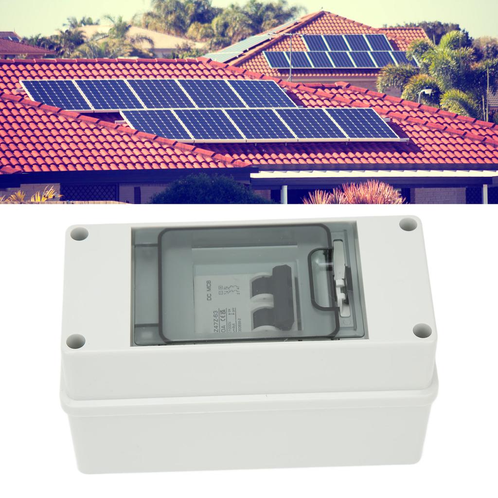 2P PV System DC Mini-Leistungsschalter mit Kasten IP65 Wasserdicht Solar-PV-Trennschalter DC1000V 20A