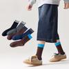 Spring and Autumn Cotton Women's Color-Plaid Round-Tip Leisure Stockings Without Bones Anti-Spillage Sports Socks
