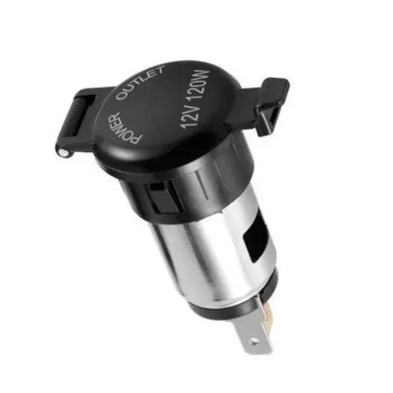 

Universal 12V 120w Car Cigarette Lighter Power Socket Adapter Outlet For Motorcycles Boats Tractor Truck чёрный