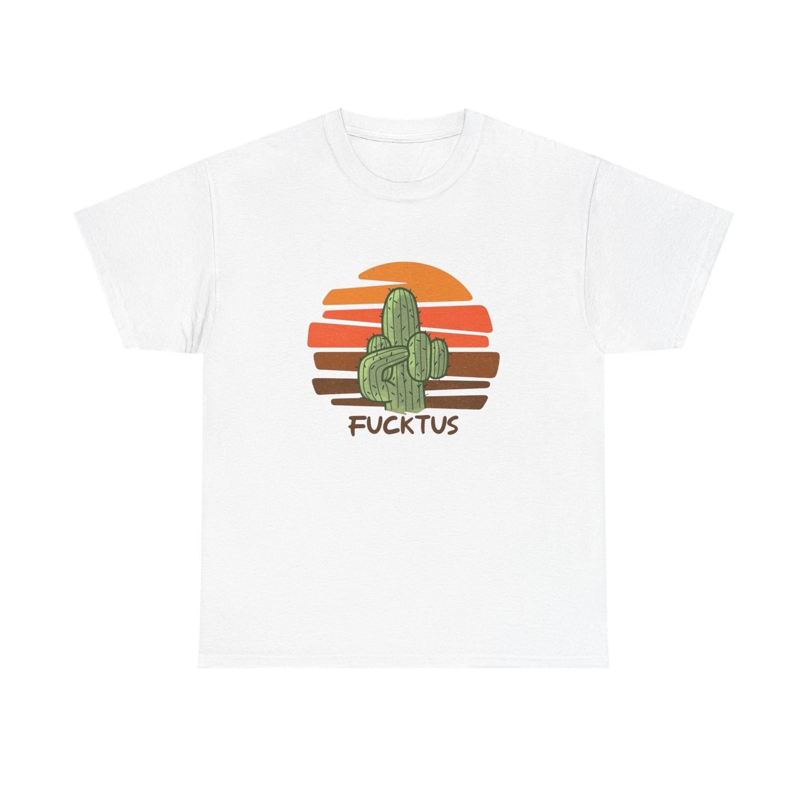 Funny Cactus Graphic T Shirt Unisex Heavy Cotton Tee S