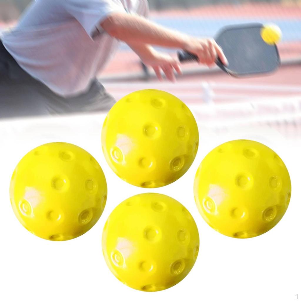 4 Pickleball Balls (74 Mm) – Professional Sports for Training, Park, Garage And Tournaments
