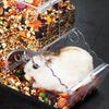 Samll Animal Hamster Automatic Food Feeder Transparent Plastics  Strong Simplicity Clear Overturn Prevent Feeder