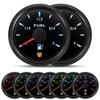 ZMFJH Pointer 2" 52MM Fuel Level Gauge with Warning 7 Color Light Auto Car Boat 0-190 Ohm Fuel Level Sensor 100-550MM Optional