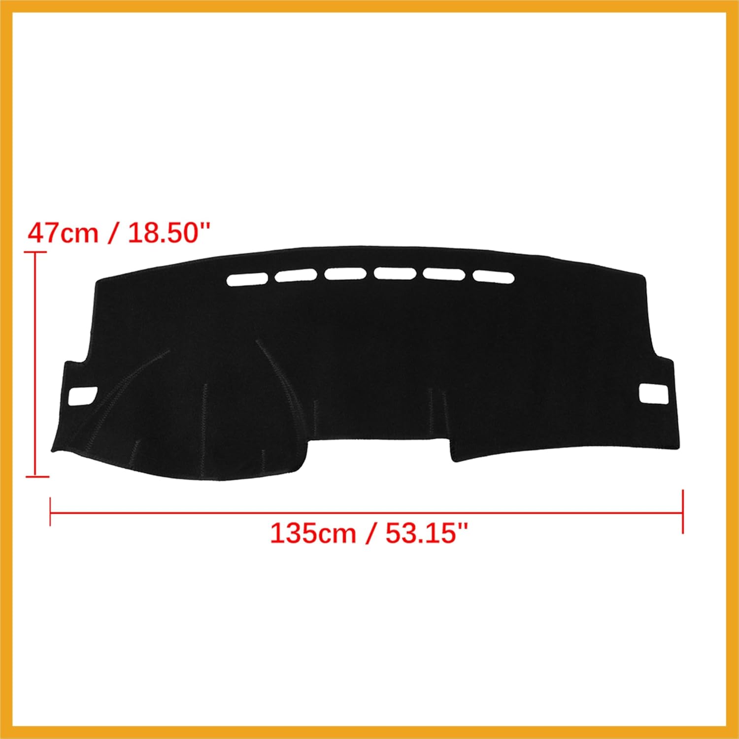 Car Dashboard Cover Nonslip Black Sun Pad for Toyota Corolla 2009-2013 Replacement