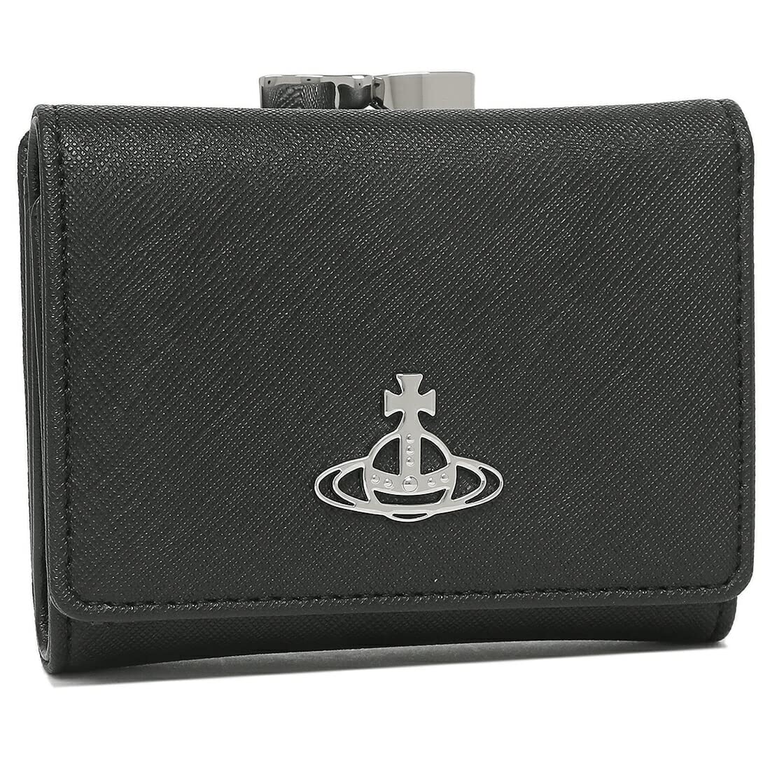 

Vivienne Westwood Derby Wallet with Clasp 51010018 32068 N402 Tri-fold Closure, Black, Women s, [Used]