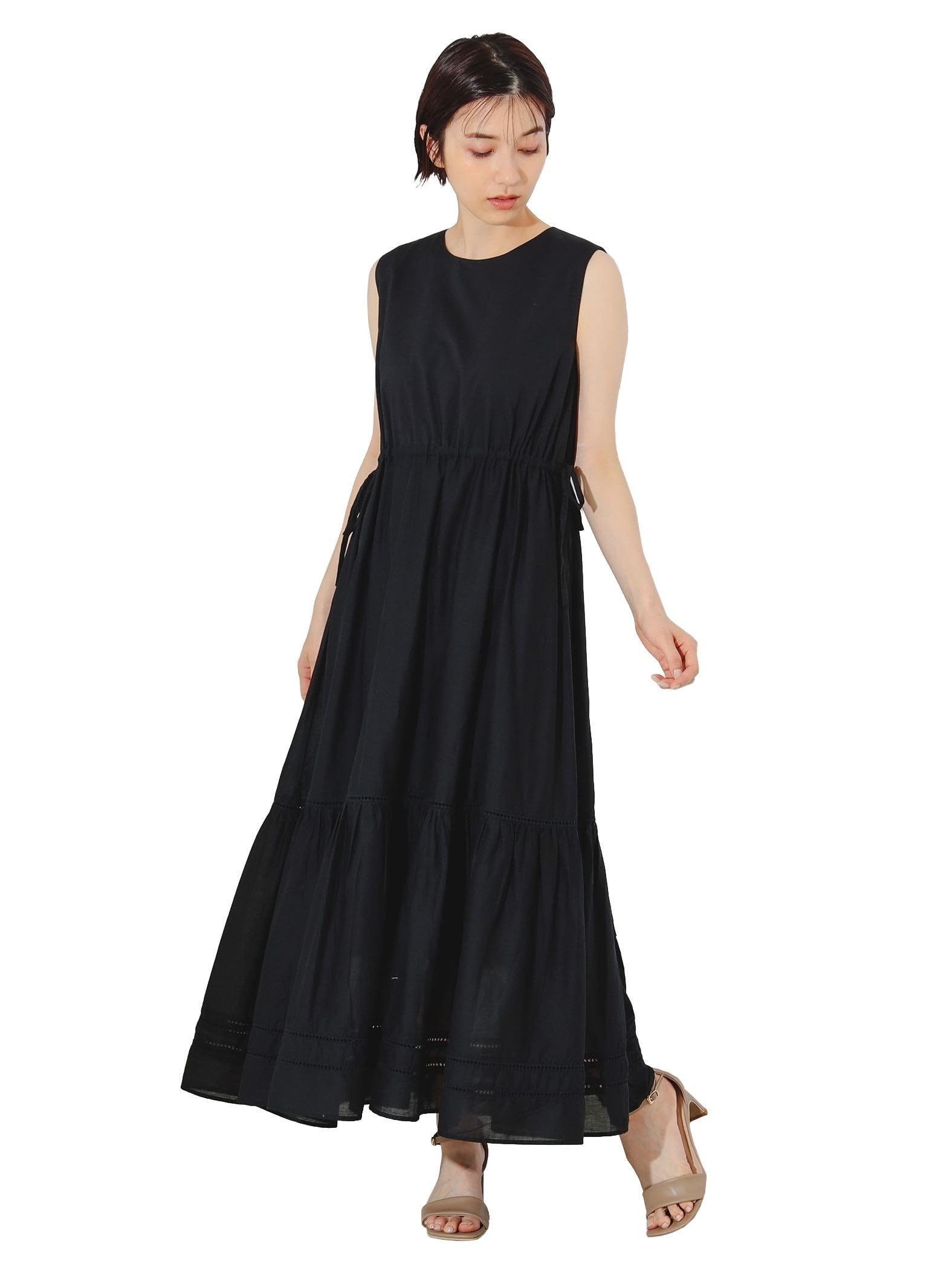 

LIFE STORE by by BEAMS Многоярусное Макси без рукавов Размер S BMING BEAMS/Платья Платье BMING, Женское, Черный, чёрный