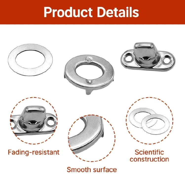 12Pcs Multipurpose Bags Buckles Clasps Heavy Duty Alloy Luggage Hardware Simple Assembly for Bags Making Luggage Repair