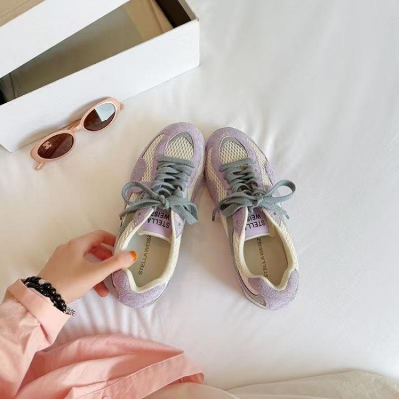 Dünnsohlige Damen Sommer neue Retro Fischernetz Damen Mesh atmungsaktive Sport- und Freizeitschuhe