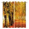 Modern Autumn Forest Curtains Fall Woodland Scenery Panels Window Curtain Bedroom Living Room Darkening Drapes Made Of Polyester Decor