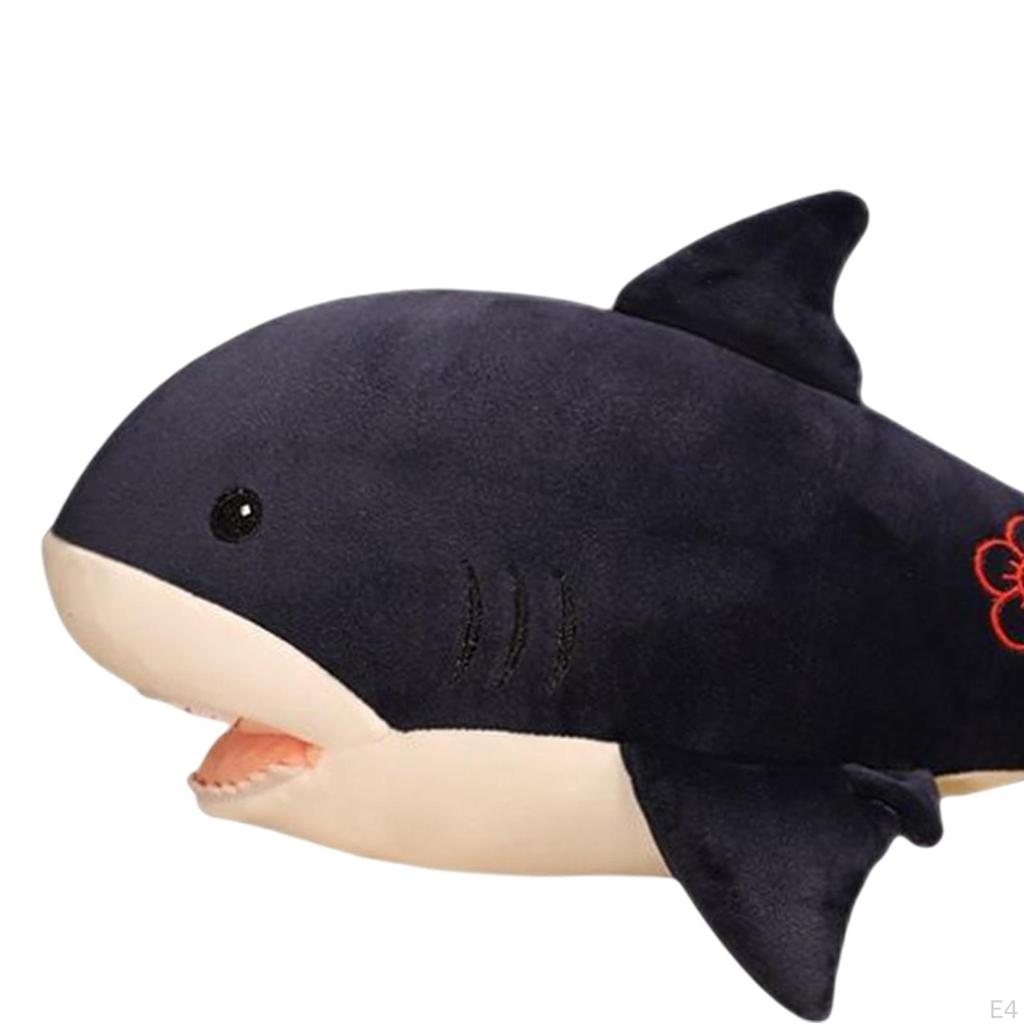 Animal Pillow Shark Comfortable Cartoon Hugging Toy Cute Home Decorative for Living Room