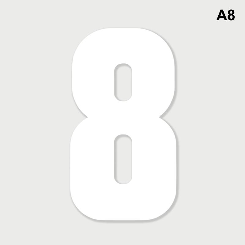 Trash Can Dustbin Number Sticker Self Adhesive Wheelie Bin Stickers Garage Decals Diy Free Combination Weatherproof