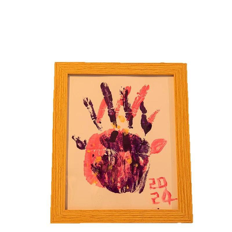 DIY Couple Handprint Photo Frame with Inkpad - Perfect Commemorative Gift for Friends or Girlfriend On Qixi.