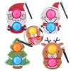 Pop Christmas It Push Bubbles Simple Dimple Sensory Fidget Toy Xmas Gift Pendant