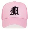 Unisex Personality M Letter Embroidery Baseball Net Caps Spring Summer Outdoor Adjustable Casual Hats Hip Hop Sunscreen Hat