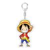 Acrylic Key Chain for One Piece Monkey D. Luffy Franky Trafalgar Law Bepo Nico Robin Acrylic Key Buckle Anime Peripheral Pendant