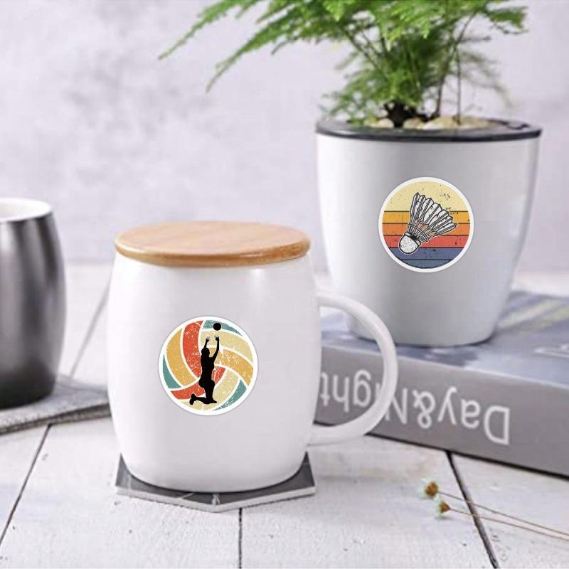 50PCS Sports Mix Ball Stickers Vinyl Stickers Scrapbook, Journaling, Laptop, Bumper, Skateboard, Water Bottles, Computer, Phone, Cartoon