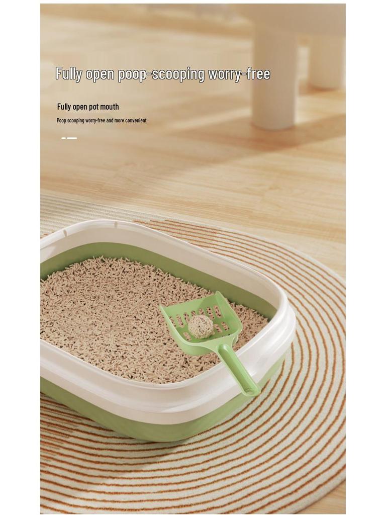 Extra Large Anti-Splash Cat Litter Box with Deodorizer