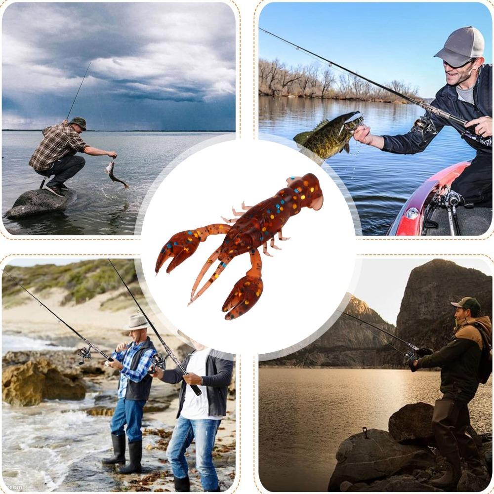 20PCS Soft Fishing Lure 5.5cm Artificial Lure Durable Crawdad Bait  Freshwater Fishing
