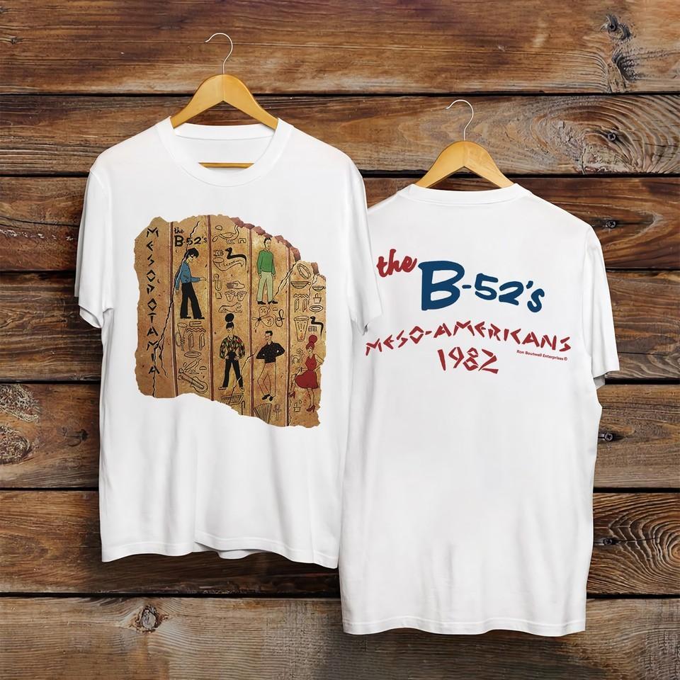 1982 The B52#039s Vintage Tour Band TShirt 80s 1980s B52s TShirt Unisex T-Shirt M