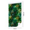 Bottle Green and Sea Blue Ink Wallpaper for Living Room and Bedroom 50x1000