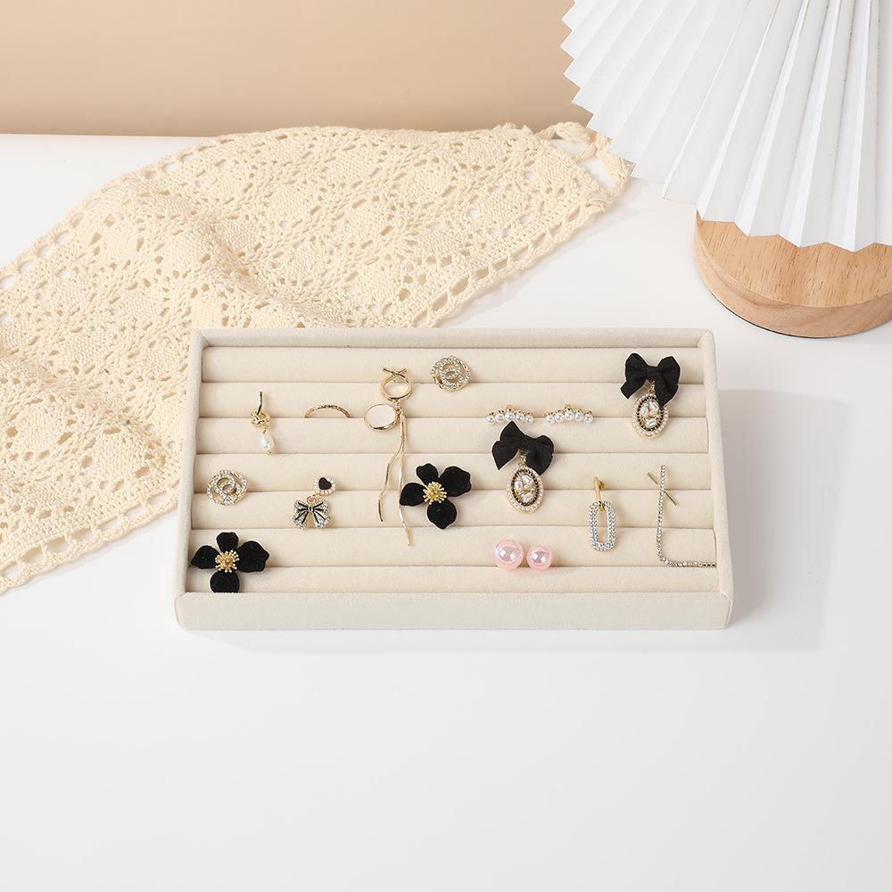 Multi-Style Plush Jewelry Storage Box with Drawers