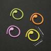 Metal Stitch Markers Helical-Shaped Crochet Markers Ring Multicolor Crochet Locking Markers for Knitting and Crocheting (Multico