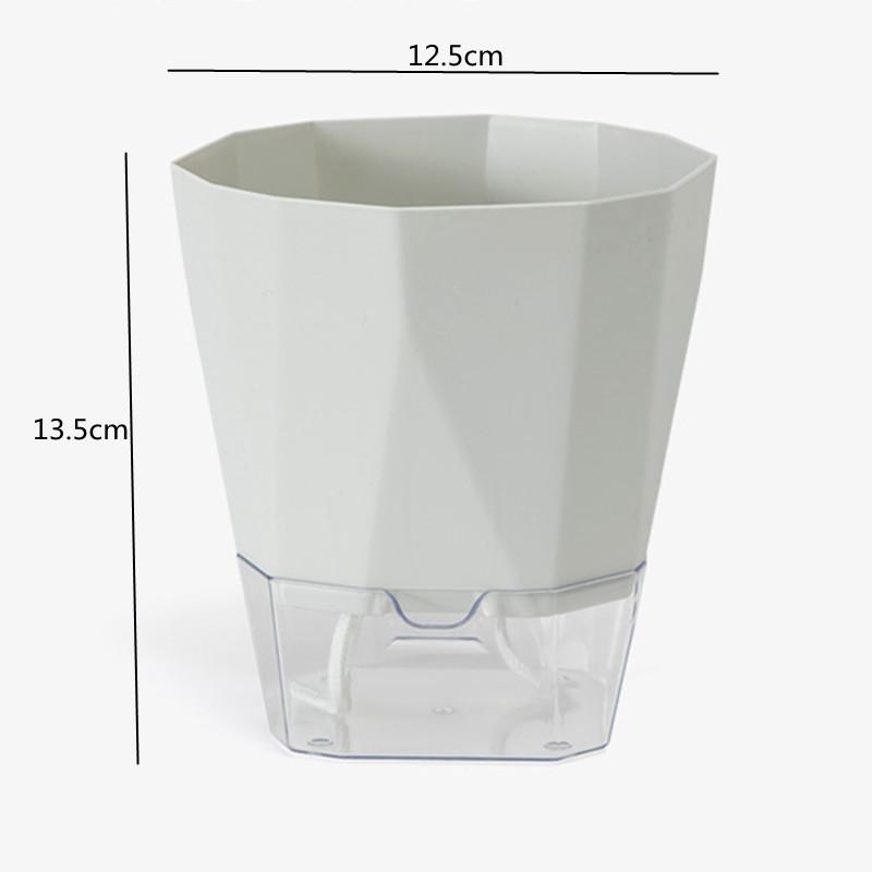 Blumentopf Selbstbewässerung Pflanzgefäß Transparentes Pflanzgefäß Blumentopf Wasserspeicherbecken Lager Gartenzubehör Heimdeko FU