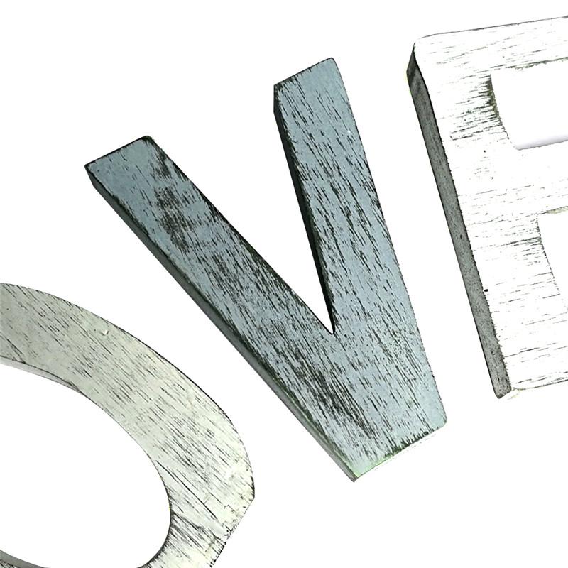 Wooden Letter Alphabet Word Free Standing Wedding Party Home Decoration Party Gift