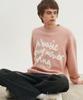 BLOND9 Slogan Round Knit Sweater_Pink (B Type)
