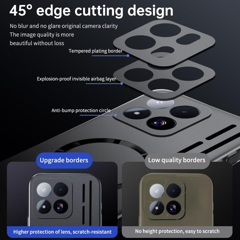 For Xiaomi 17 Max Ultra-thin Heat Dissipation Magnetic Case For Xiaomi 17 Max For Magsafe Metallic Paint Hard PC Back Cover