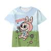 Summer Cute Labubu Cartoon Print Children's T-shirt Boys and Girls' Student Trendy Top