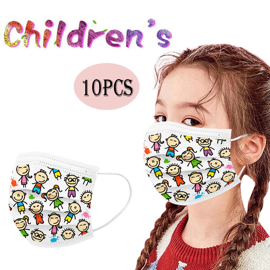 Kids Children's Cartoon Mask Disposable Three Layer Face Mask