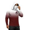 Men’s Long Sleeve Hooded Sun T Shirt with Tree Print Lightweight 50 Plus Quick Dry Athletic Top for Outdoor Sports