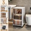 Slim Plastic Bathroom Storage Cabinet