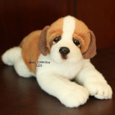 Like Real Prone Simulation Cat and Dog Plush Doll Stuffed Solid Color Bedroom Decoration Kitten Toy Pet Animal Children Christmas Gift