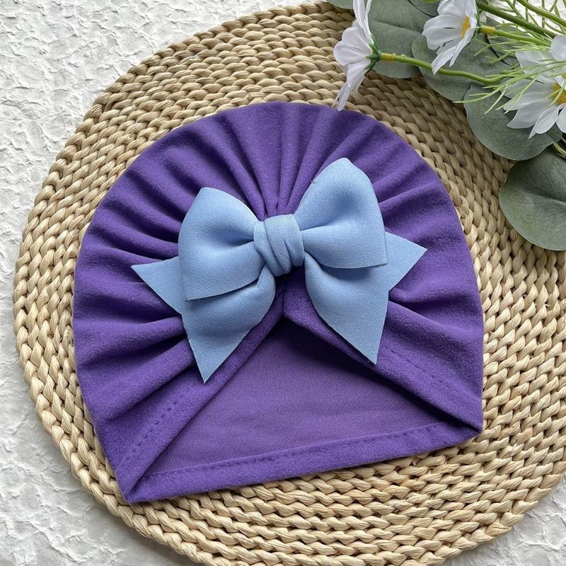New Baby Hat, Baby Cute and Comfortable Bow Pullover Hat, Thin Breathable Baby Fetal Hat