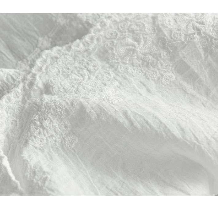 DIMANAF New Spring Shirt Women 2025  Lace Blouse Long Sleeve Basic Fashion Tops Tees Casual Loose White Tees