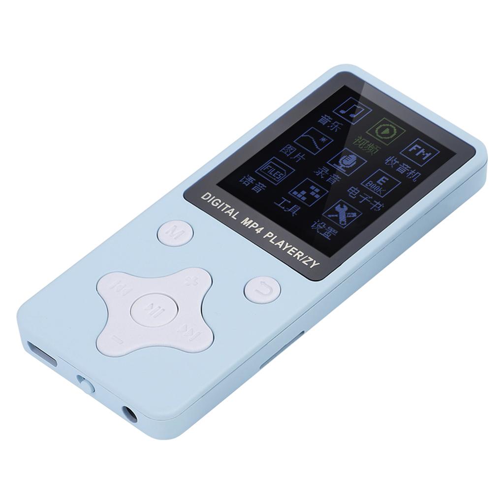 Mini Portable USB Digital MP3   MP4 Music Player Support 32GB TF Card with Headphone Light Blue