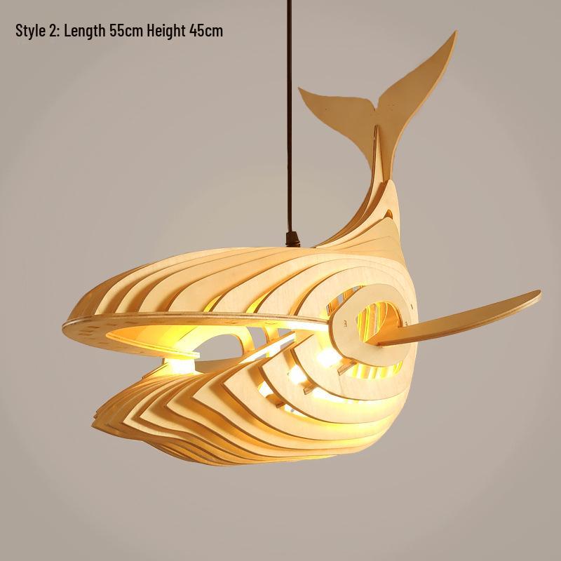 Zen Japanese Wood Pendant Light for Tea Rooms, Restaurants, Bedrooms, and Living Rooms